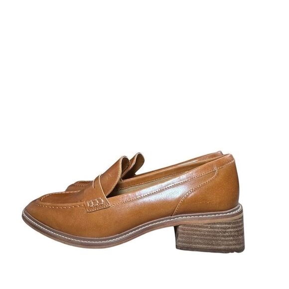 Vince Camuto Enachel Tan Leather Penny Loafers | Size 8 - Picture 7 of 10